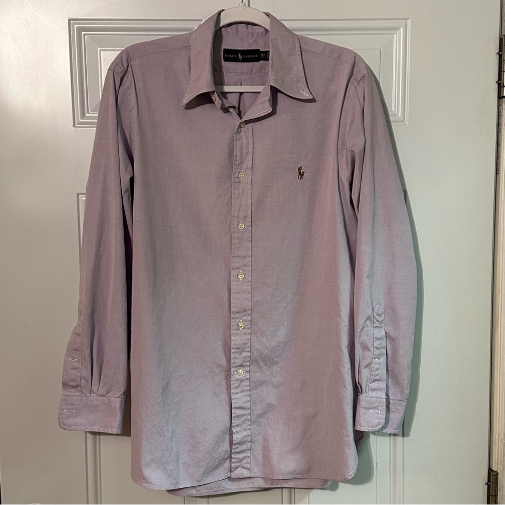Polo Ralph Lauren Men's Dress Shirt 15.5 32/33 Purple Long Sleeves